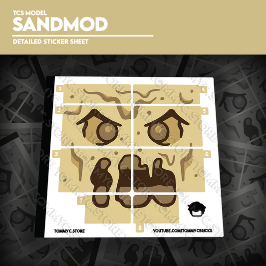Sandmod Face Detailed Sticker Sheet