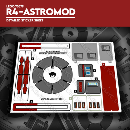 R4 - Astromod Detailed Sticker Sheet
