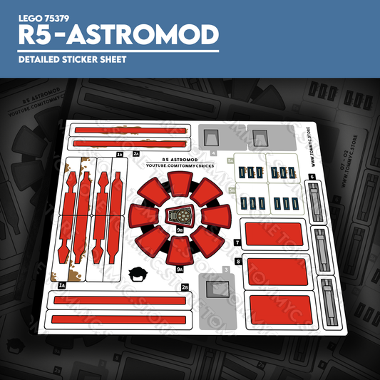 R5 - Astromod Detailed Sticker Sheet